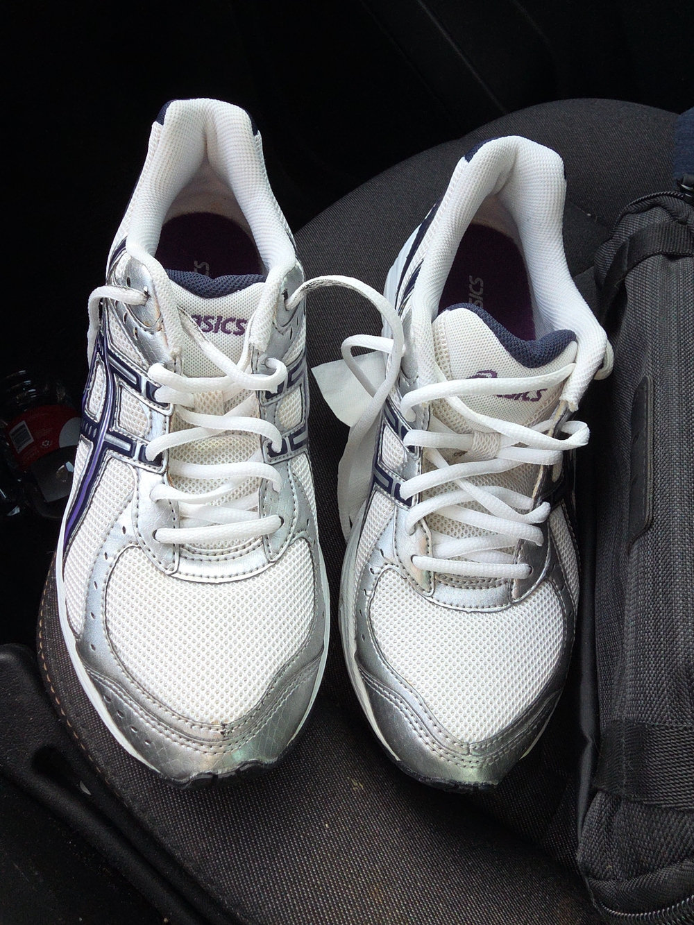 ASICS Women’s White & Silver Running Shoes